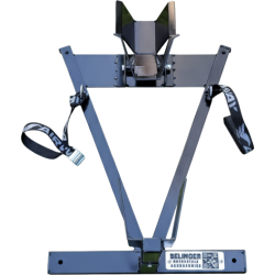 Soporte WheelChock con suncho de amarre