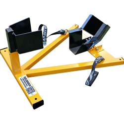 Soporte WheelChock con suncho de amarre