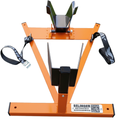 Soporte WheelChock con suncho de amarre