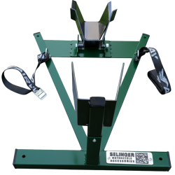 Soporte WheelChock con suncho de amarre