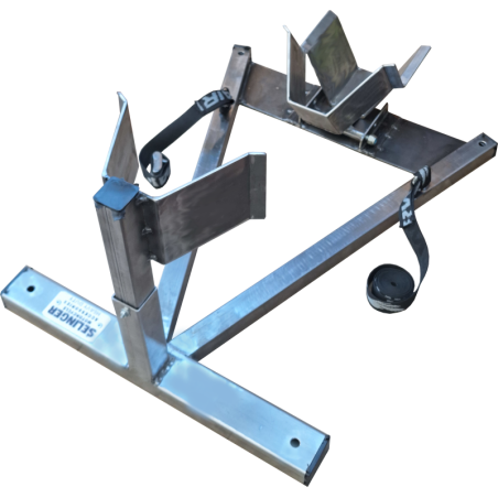 Soporte WheelChock con suncho de amarre