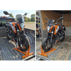 Soporte WheelChock con suncho de amarre