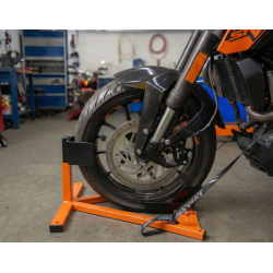 Soporte WheelChock con suncho de amarre