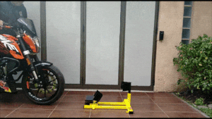 Video cortos usando soporte para rueda de moto